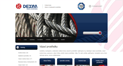 Desktop Screenshot of dexim.cz