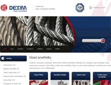 Tablet Screenshot of dexim.cz